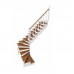 Разворотная деревянная лестница с забежными ступенями на 180°