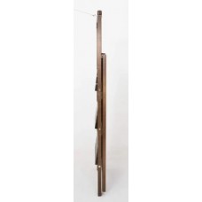 Стремянка деревянная МИКИ с широкими ступенями 4-х ступенчатая, венге